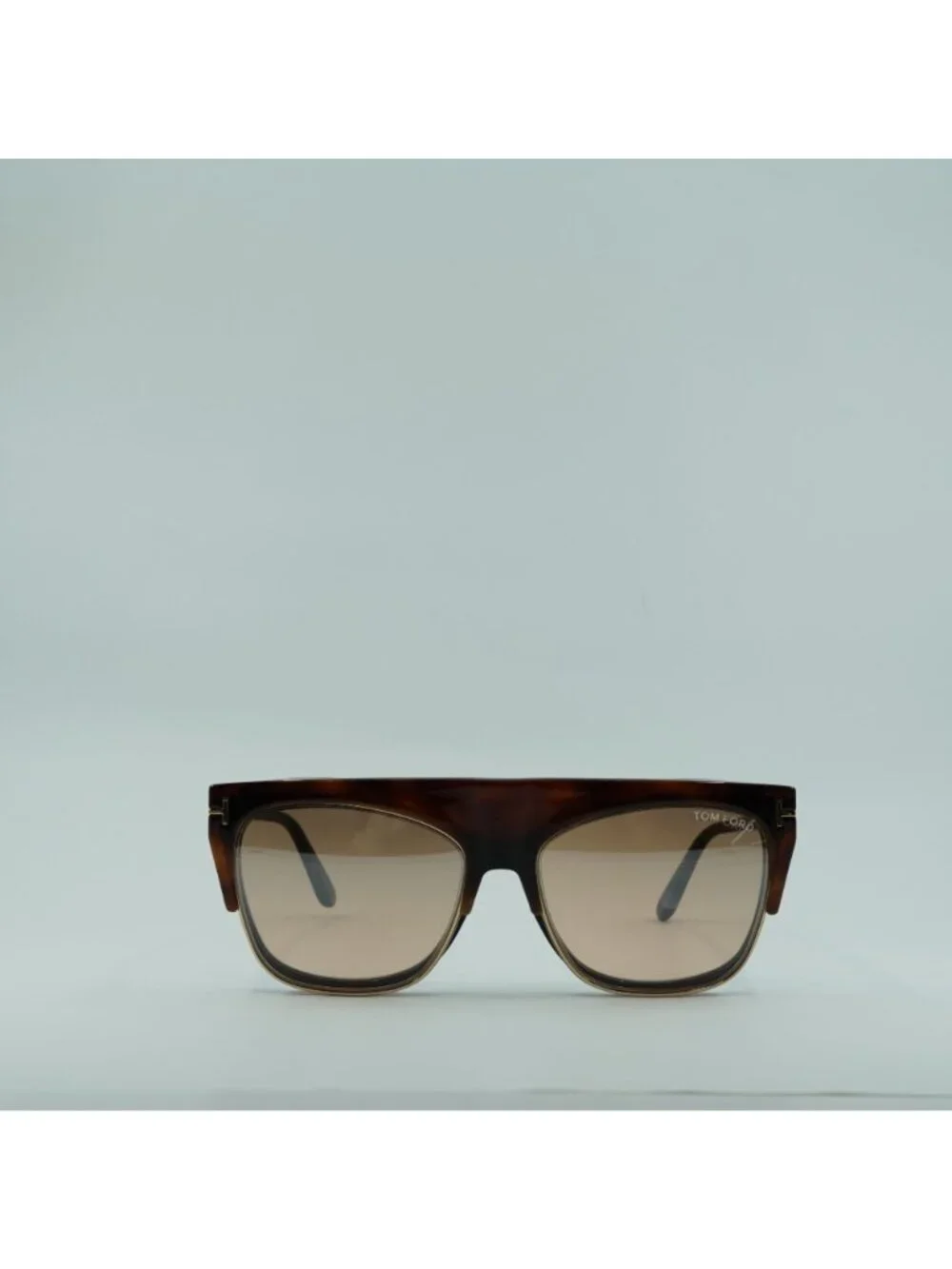 Tom Ford FT5690-B 001 Eyeglasses Black 55mm Cat Eye Frame, Clip-On Havana